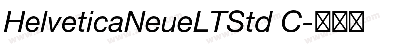 HelveticaNeueLTStd C字体转换